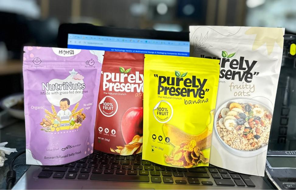 Mylar pouch with tap