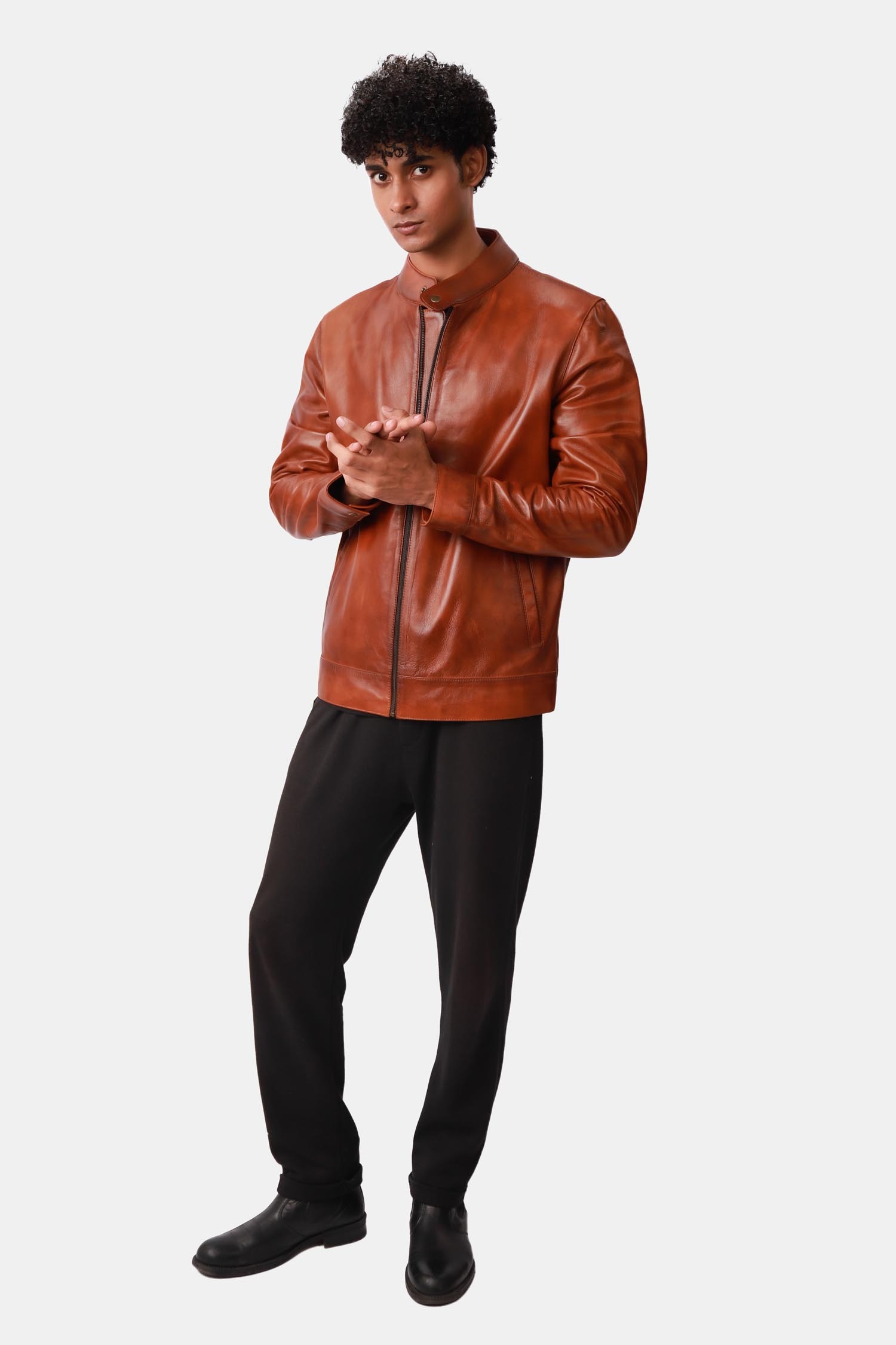 leather jacket men