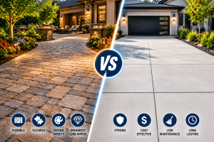 Paver Installation vs Concrete