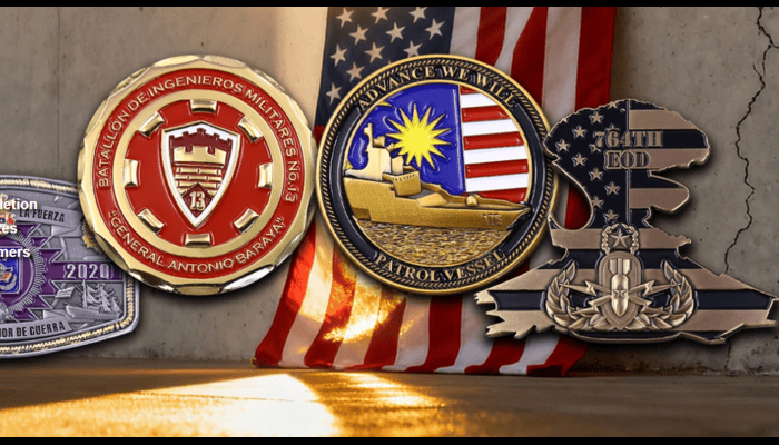 custom military challenge coin