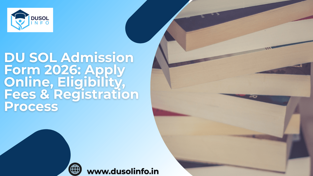 DU SOL Admission Form 2026