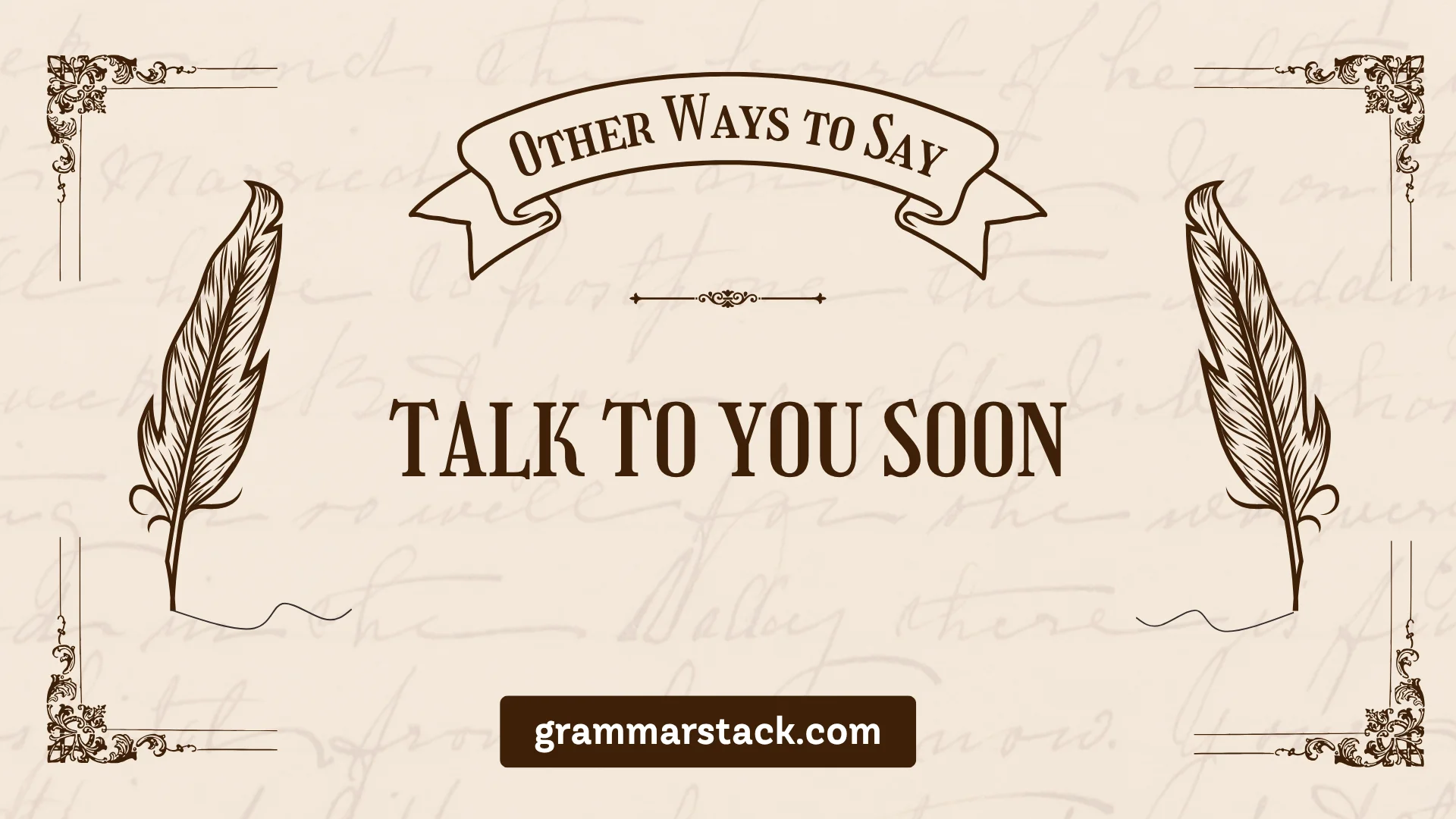 talk to you soon